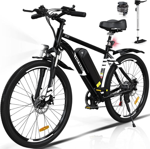 HITWAY BK15 E-Mountainbike 26 Zoll 250W 36V 12Ah Pedelec Schwarz