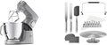 Kenwood Titanium Chef Baker XL Küchenmaschine Silber 1200 W 7 L Mit Tortendekorationsset