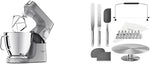 Kenwood Titanium Chef Baker XL Küchenmaschine Silber 1200 W 7 L Mit Tortendekorationsset