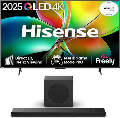 Hisense TV & Soundbar Bundle 85E78QTUK PRO QLED + AX3120Q