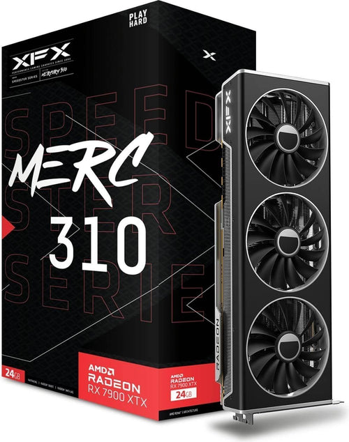 XFX Radeon RX 7900 XTX Speedster MERC310 Schwarz HDMI 3xDP 24GB